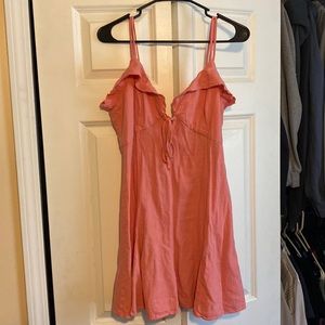 Linen mini dress
